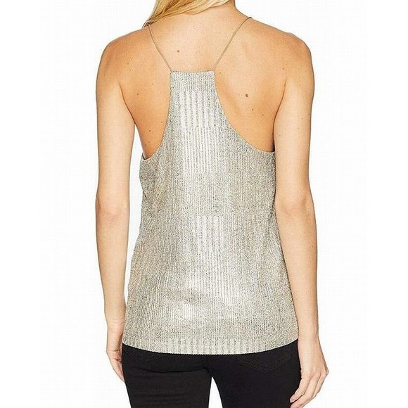 Bishop + Young Womens Metallic V-Neck Cami Top - Picture 2 of 3
